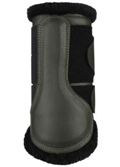 LeMieux Fleece Brushing Boots - Oak -Equestrian Supply Store lmfleecebootoak5rdy