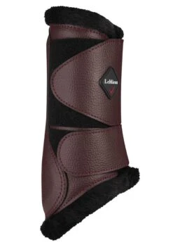 LeMieux Fleece Brushing Boots - Rioja -Equestrian Supply Store lmfleecebootrioja3rdy
