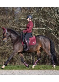 LeMieux Fleece Brushing Boots - Rioja -Equestrian Supply Store lmfleecebootrioja6rdy