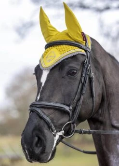 LeMieux Classic Fly Hood - Dijon -Equestrian Supply Store lmflyhooddijon2rdy