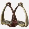 Acavallo Opera Stirrups - Brown/Gold -Equestrian Supply Store opera3