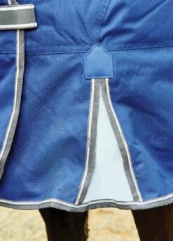 Weatherbeeta ComFiTec Premier Free II Detach-A-Neck Med - Dark Blue/Grey/White -Equestrian Supply Store premierfeatures4rdy