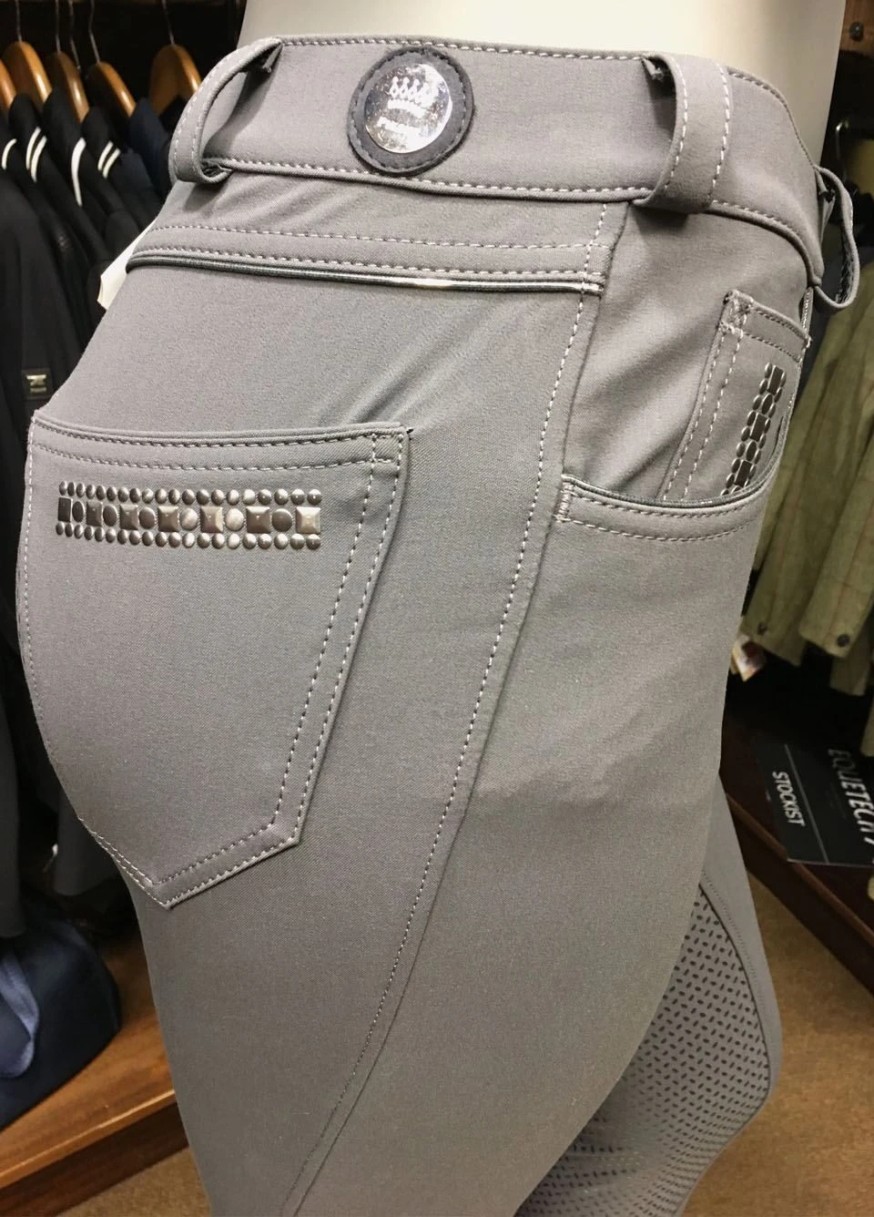 Pikeur Ladies Rayla Grip Breeches - Slate 5 Pikeur Ladies Rayla Grip Breeches - Slate - Image 3