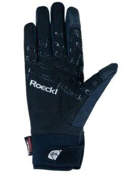 Roeckl Waregem Gloves - Black/Silver 5 Roeckl Waregem Gloves - Black/Silver -Equestrian Supply Store roecklwaregemblksvr2rdy