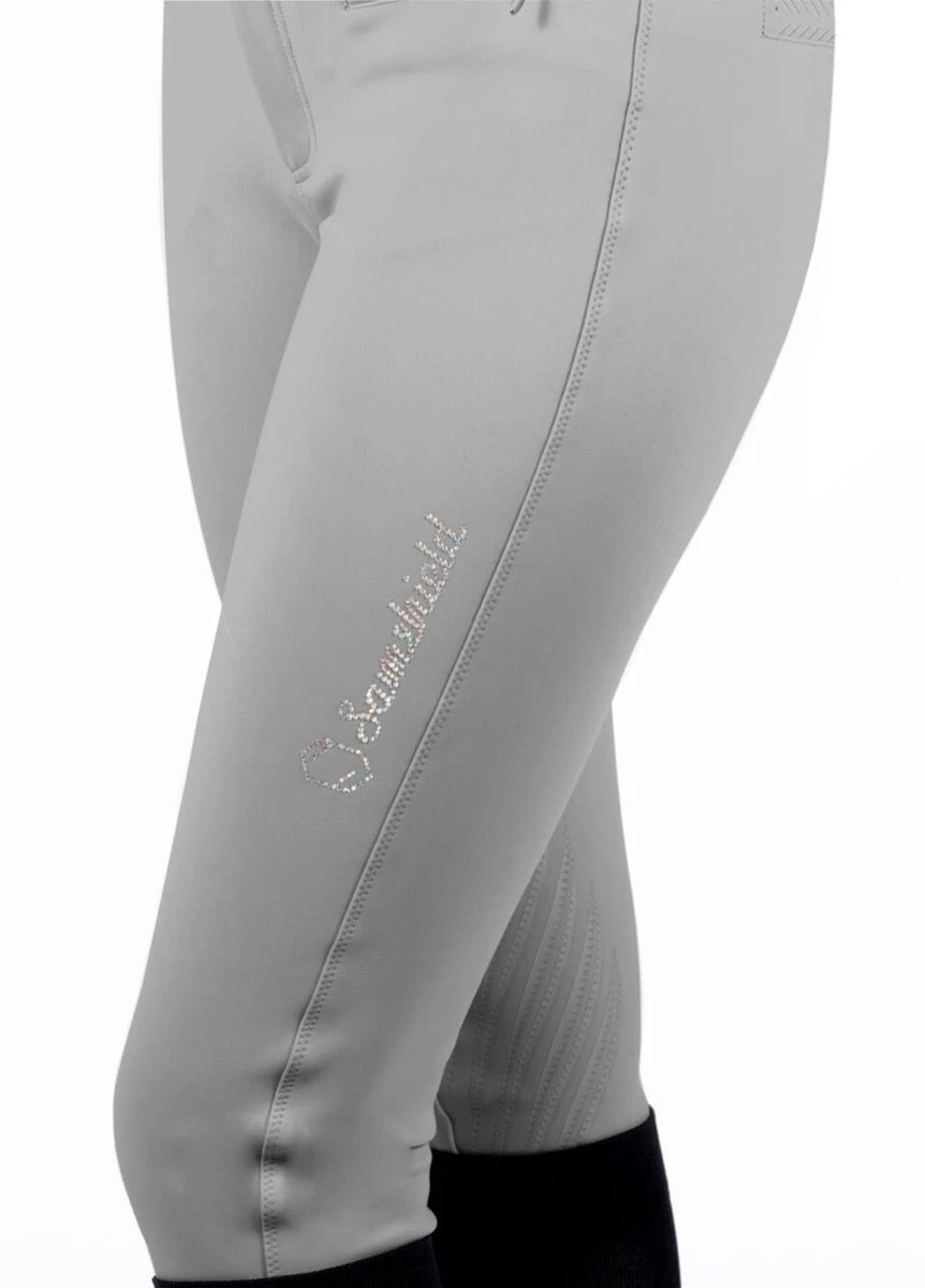 Samshield Adele Holographic Knee Grip Breeches - Grey 3 Samshield Adele Holographic Knee Grip Breeches - Grey
