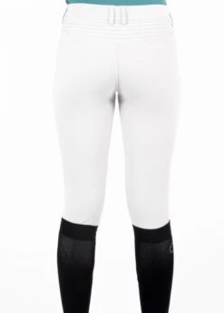 Samshield Adele Holographic Knee Grip Breeches - White -Equestrian Supply Store samshield holo kg white 3rdy