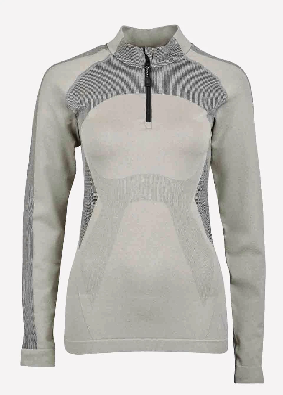 Dublin Black Ladies Sarah Half Zip Jumper - Charcoal/Black 3 Dublin Black Ladies Sarah Half Zip Jumper - Charcoal/Black