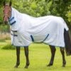 Shires Tempest Original Fly Combo Rug - White/Red/Blue -Equestrian Supply Store shires tempest fly rug white 1rdy