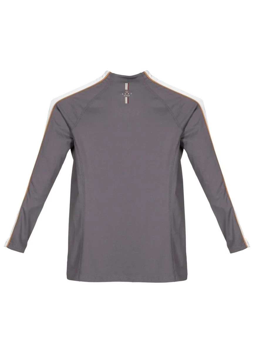 Shires Aubrion Young Rider Team Winter Baselayer - Grey 4 Shires Aubrion Young Rider Team Winter Baselayer - Grey - Image 2