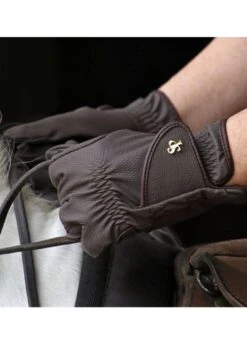 Supreme Childs Show Gloves - Brown -Equestrian Supply Store supreme glove brown 3rdy