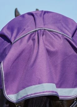 Weatherbeeta ComFiTec Plus Dynamic Combo Medium Turnout - Purple/Black -Equestrian Supply Store tailflap 4