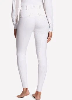 Ariat Womens Tri Factor Full Seat Breeches - White -Equestrian Supply Store trifactorwhtrdy
