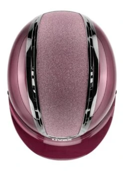 Uvex Suxxeed Blaze Glitter Helmet - Burgundy Shiny -Equestrian Supply Store uvex blaze suxxeed burgundy 3rdy