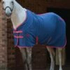 Weatherbeeta Fleece Cooler Standard Neck - Blueberry/Pink -Equestrian Supply Store wbstandardcoolerblueberryrdy
