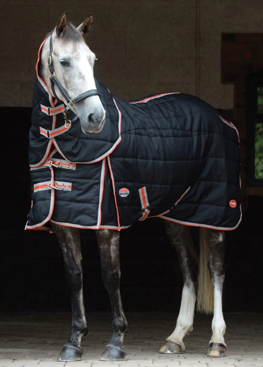 Weatherbeeta ComFITec Therapy-Tec Channel Quilt Detach-A-Neck Medium - Black/Silver/Red 3 Weatherbeeta ComFITec Therapy-Tec Channel Quilt Detach-A-Neck Medium - Black/Silver/Red