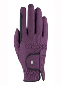 Roeckl Malta Two Tone Winter Chester Gloves - Grape Wine
