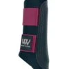 Woof Wear Club Brushing Boots - Black/Shiraz -Equestrian Supply Store woof brush boot shiraz 1rdy
